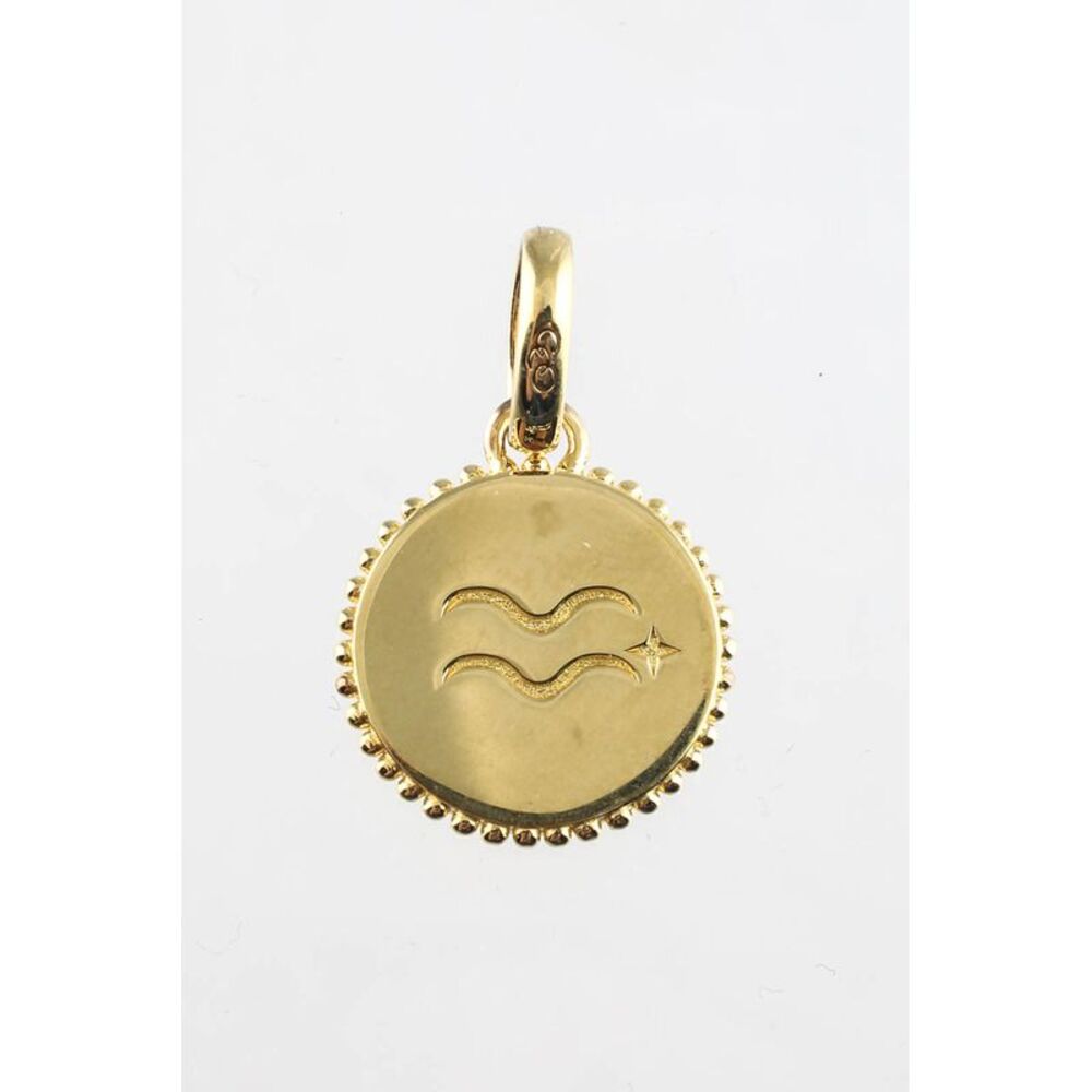 Links of London Womens Zodiac Aquarius Charm 18YGV Yellow Gold Vermeil
